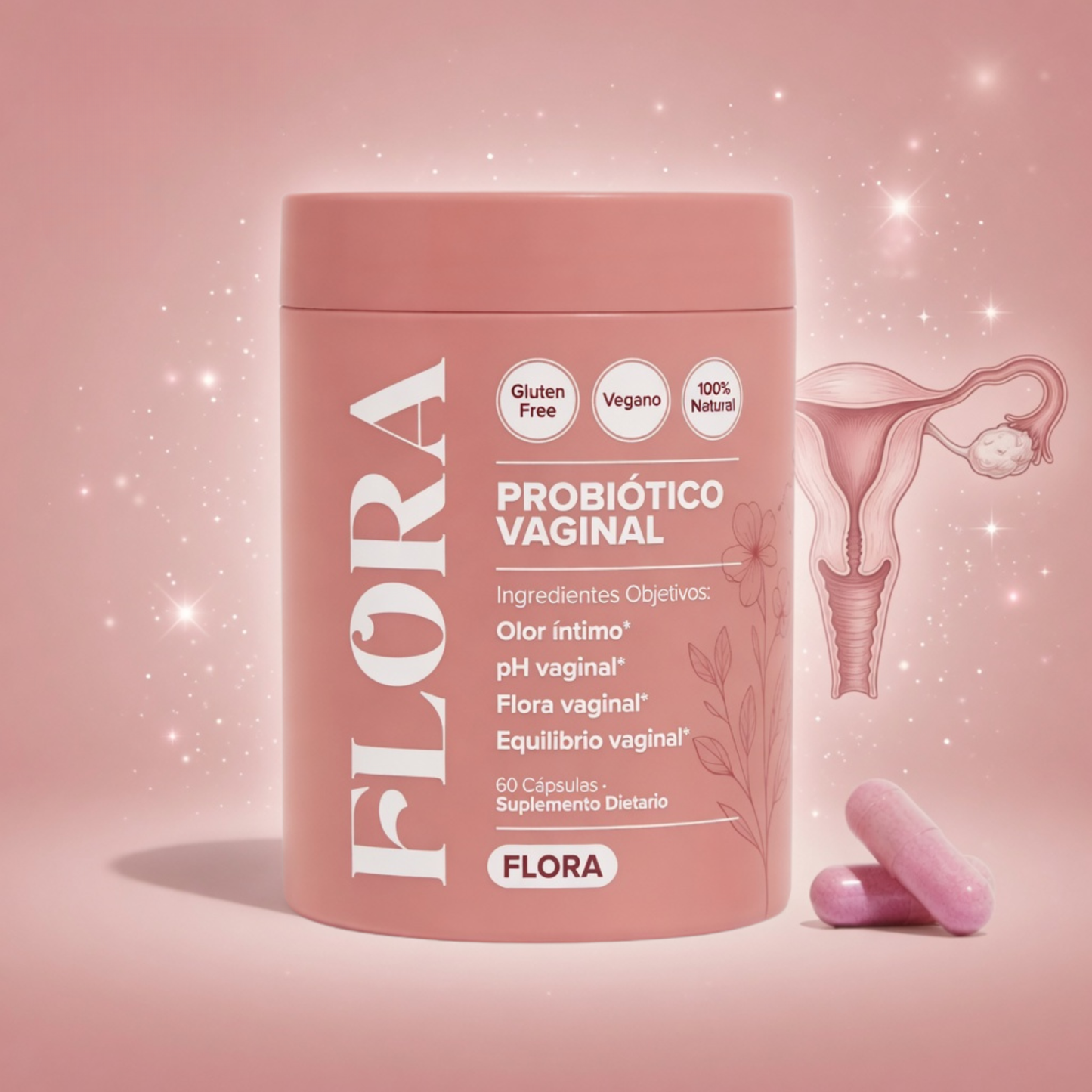 FLORA® | Cápsulas Probióticas Vaginales Menopausia