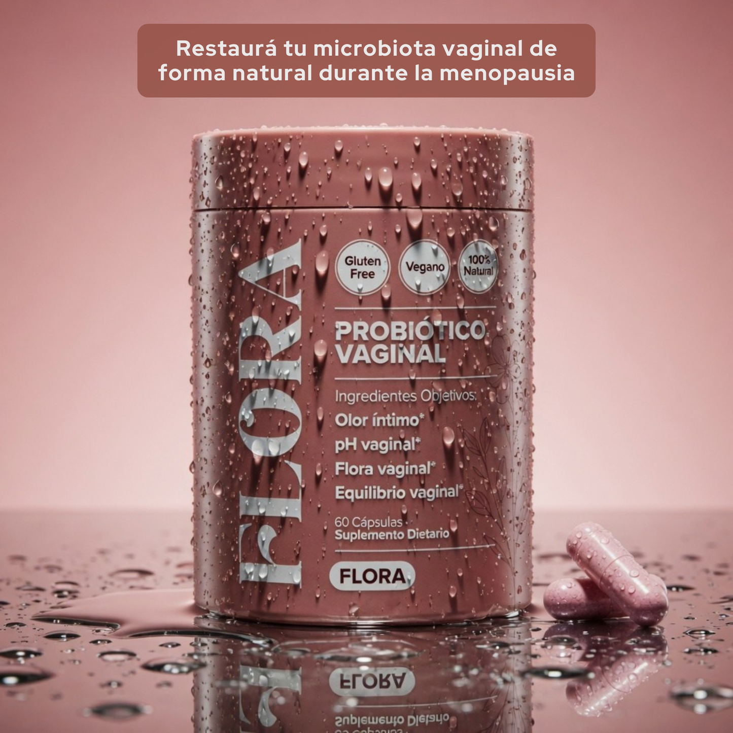 FLORA® | Cápsulas Probióticas Vaginales Menopausia